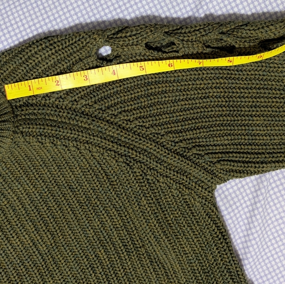 Lucky Brand Open Cable Knit Sweater M - Picture 4 of 9